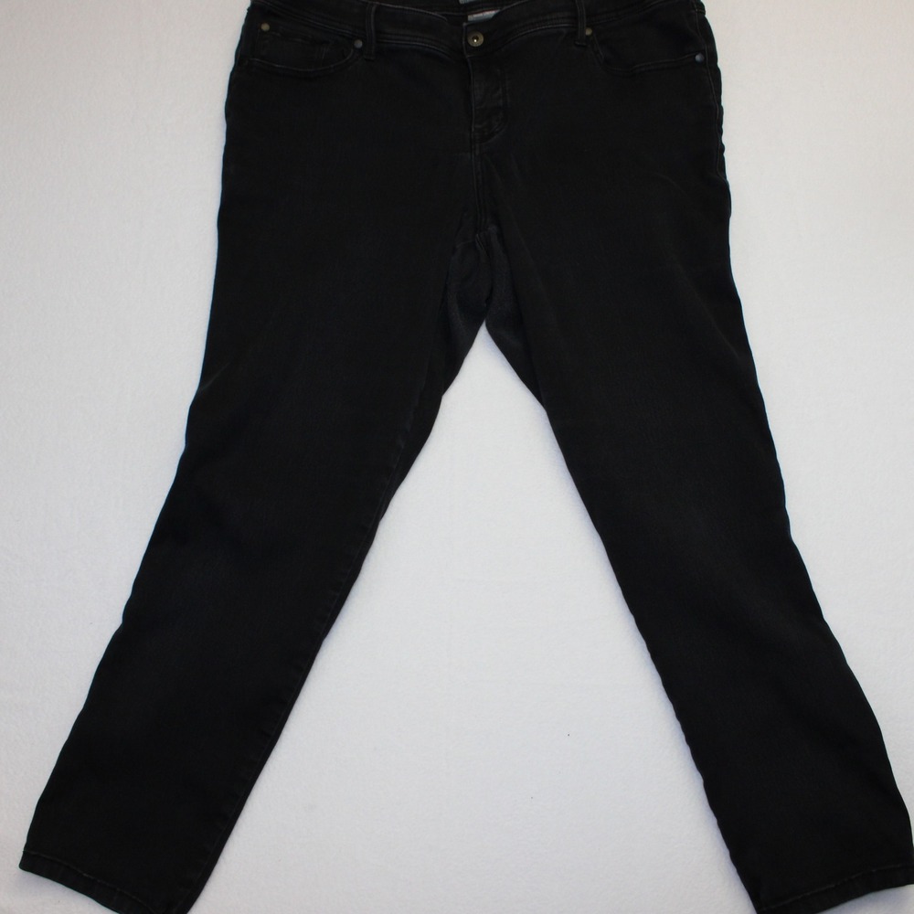 Torrid Luxe Skinny Jeans 20T Black Sateen Stretch Tall Plus Size Denim Pants